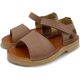 Mavis Leather Velcro Sandal, Brown