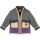 children's wool jacket - forest berry