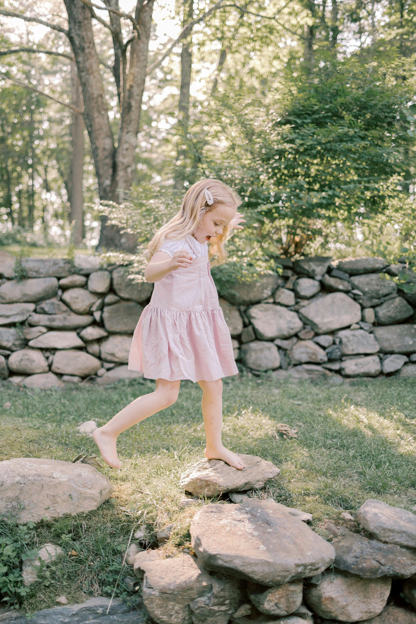 Hikari Pintuck Dress | Soft Pink