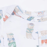 Golfing Teddy Bears - Short Sleeve Bodysuit