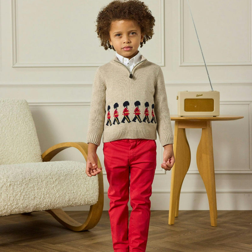 Marching Guardsman Half-Zip Sweater