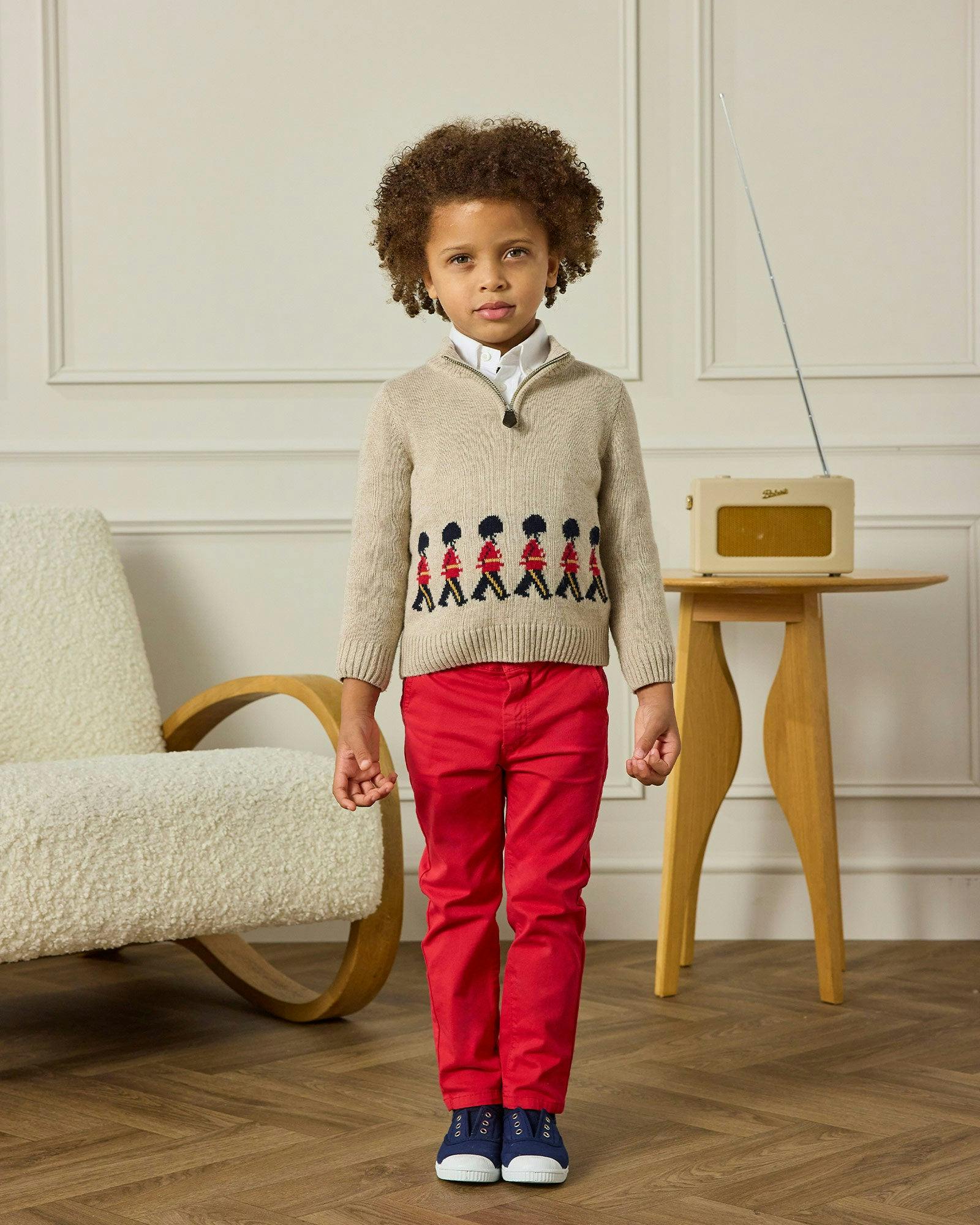 Marching Guardsman Half-Zip Sweater