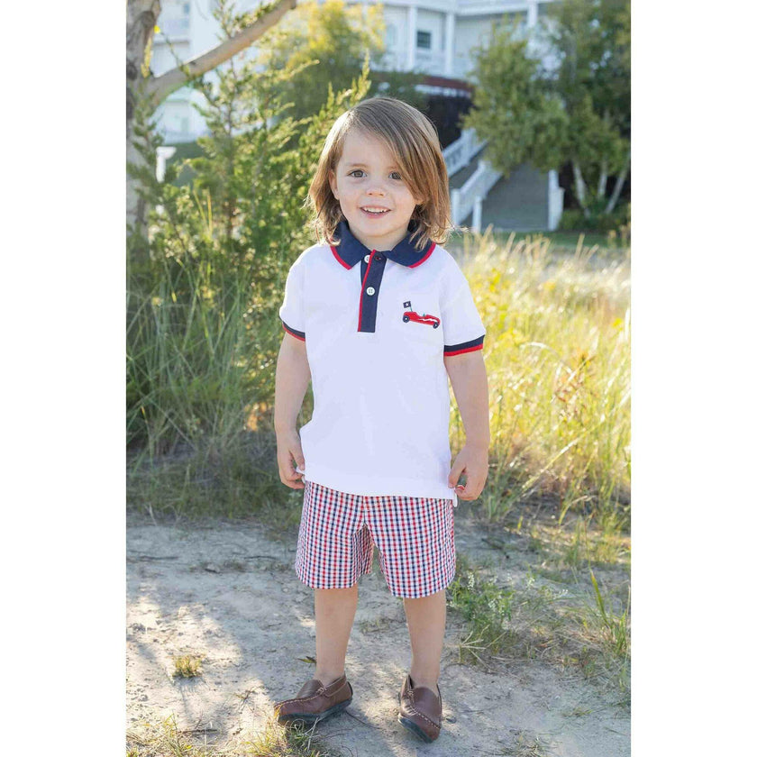 Knit Polo With Derby Car