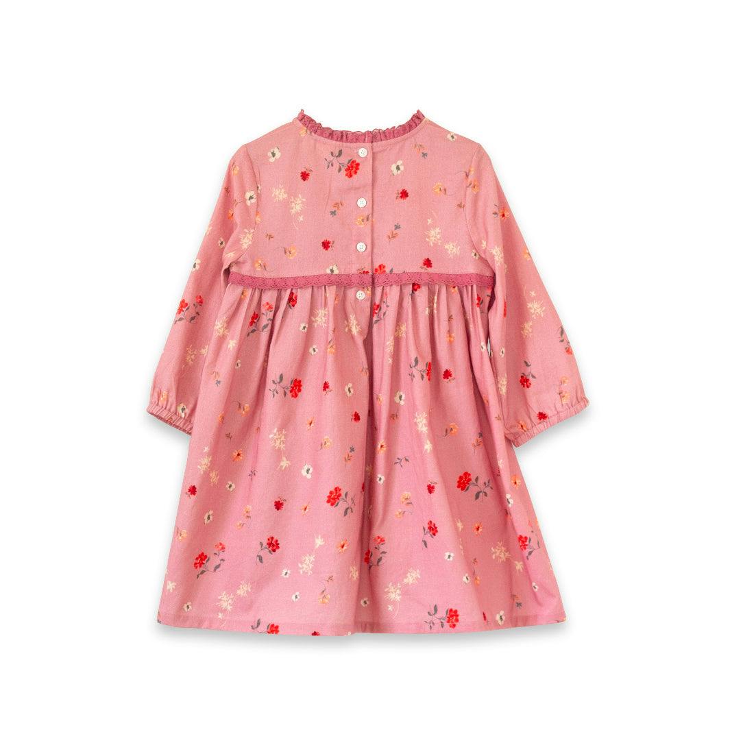 Priya Dress with Lace Trim | Sunday Pink
