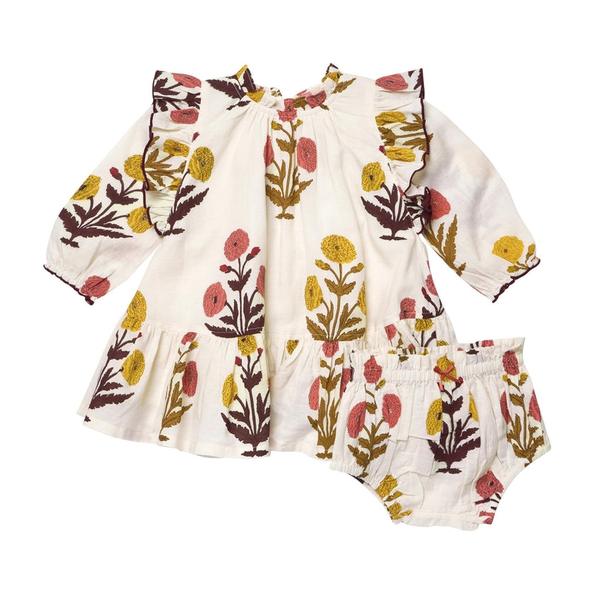Baby Girls Harper Dress Set - Harvest Dandelion