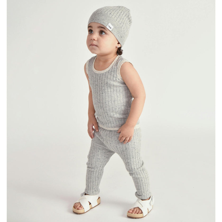 Ribbed Knit Retro Beanie