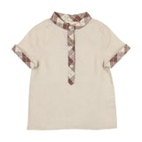 Embroidered Windowpane Shirt