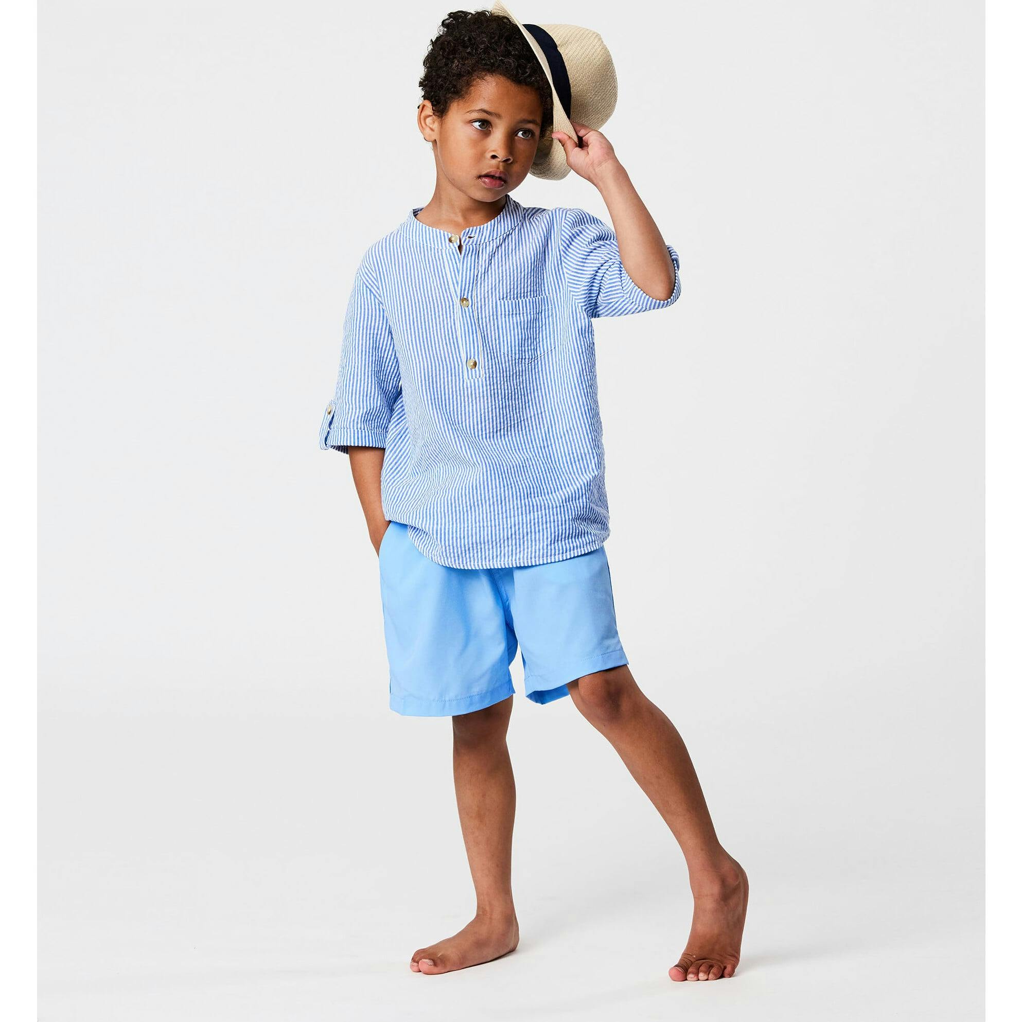 Frankie Seersucker Stripe Resort Shirt