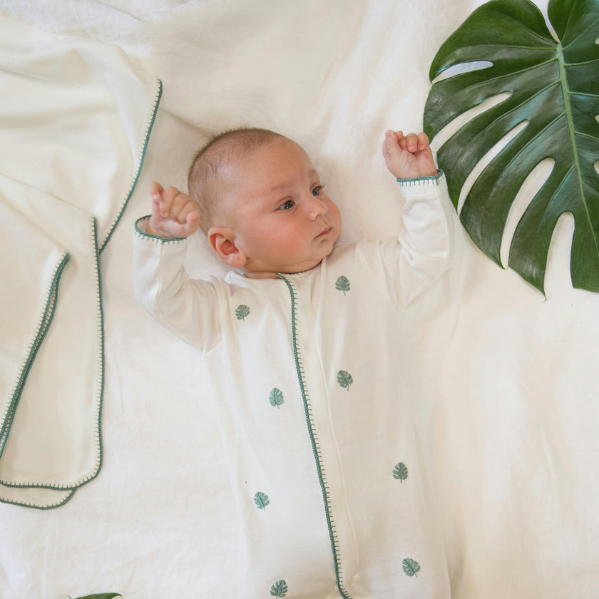 Pima Baby Blanket Green