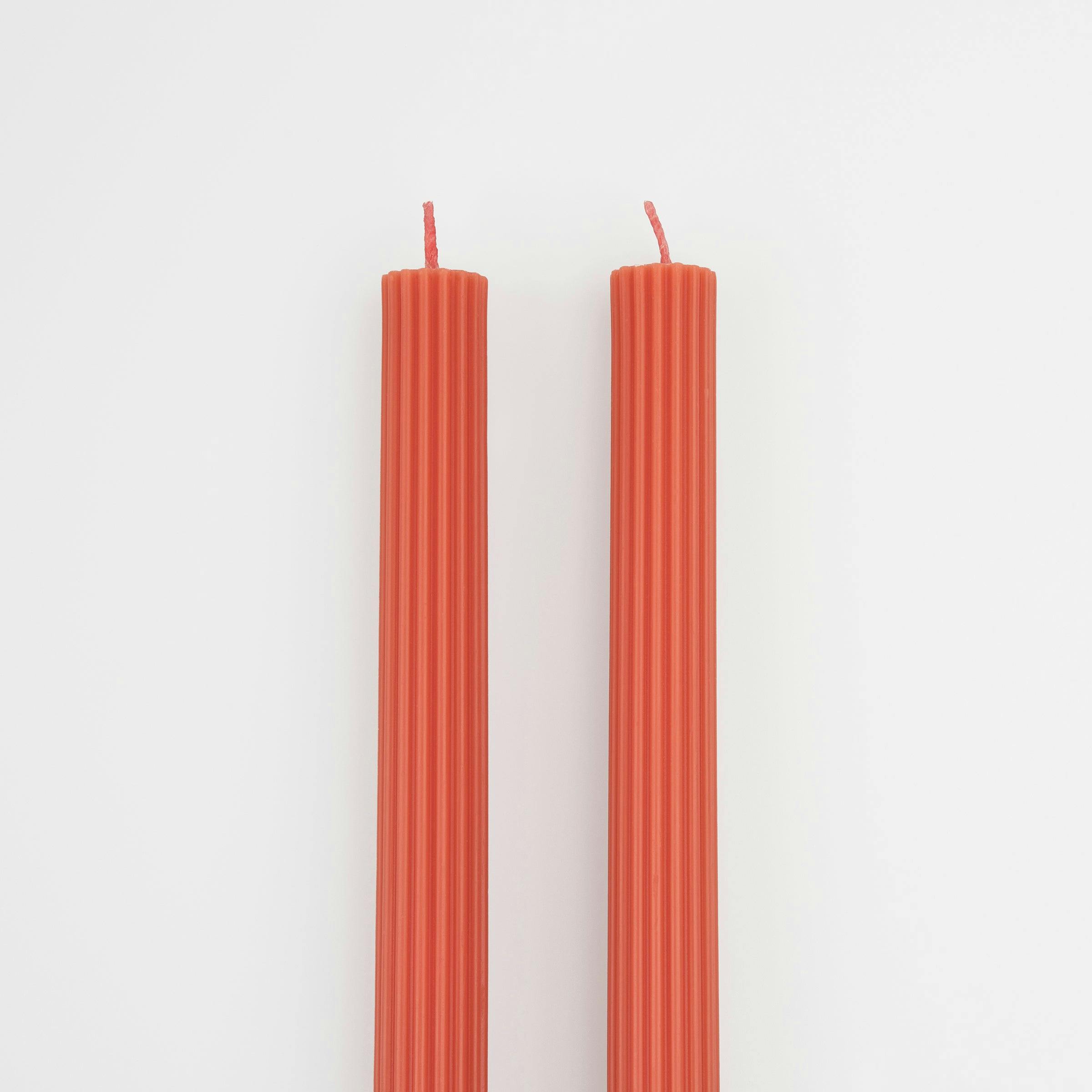 Coral Table Candles