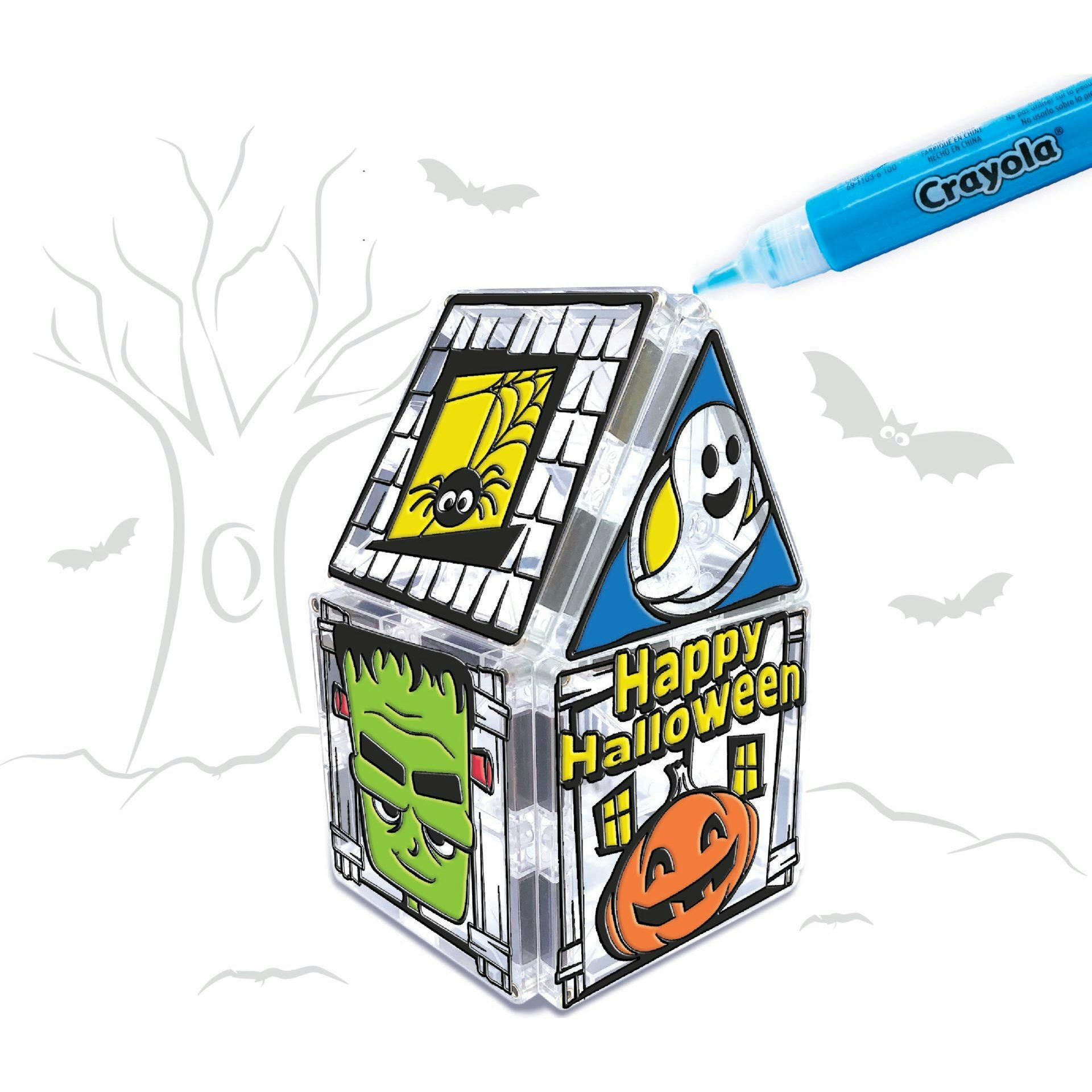 PaintOn Halloween Haunted House Magna-Tiles Structure Set