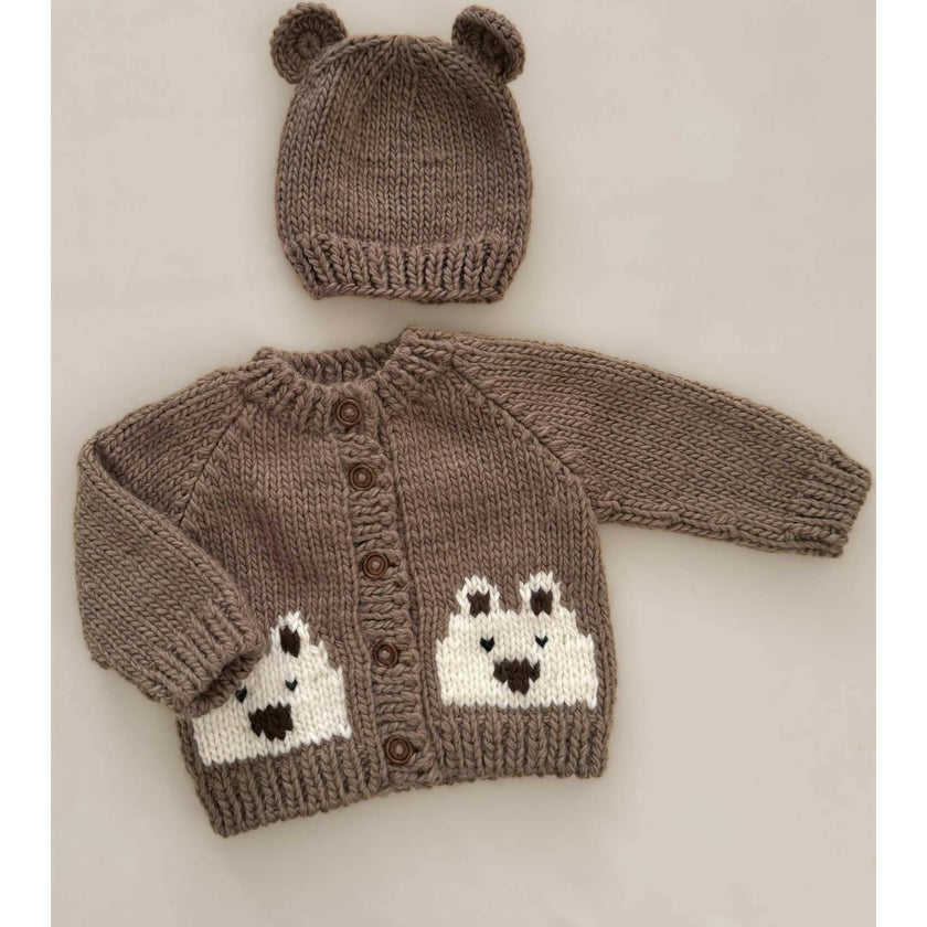 Bear Cardigan, Tan