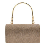 Gold Rhinestone Foldover Handbag