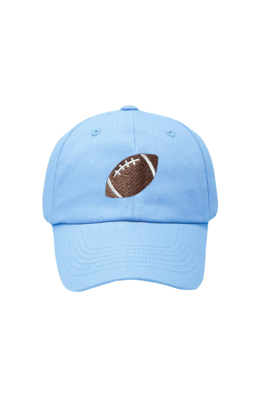 Blue Football Baseball Hat