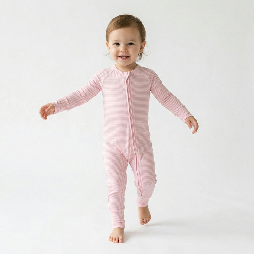 Peony Stripe Bamboo Sleeper