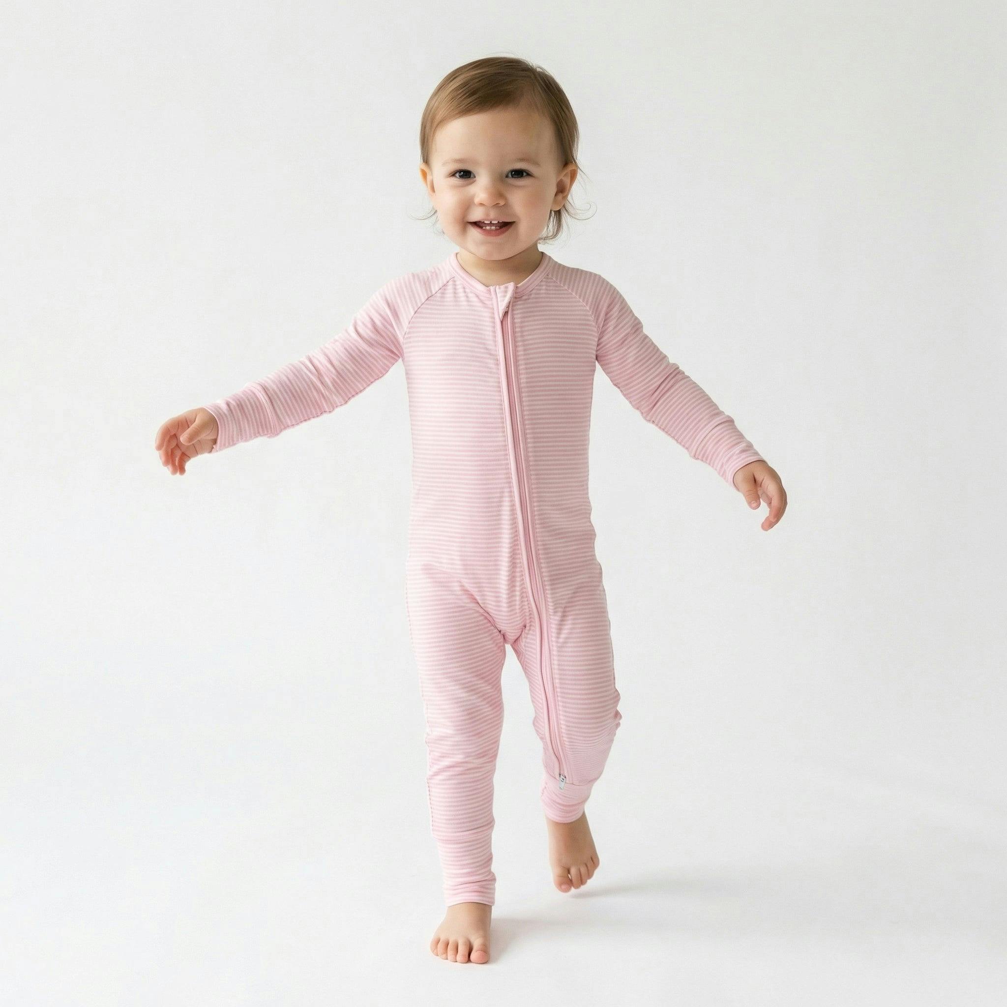 Peony Stripe Bamboo Sleeper