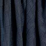 Textured Sustainable Knit Throw Blanket - Basketweave