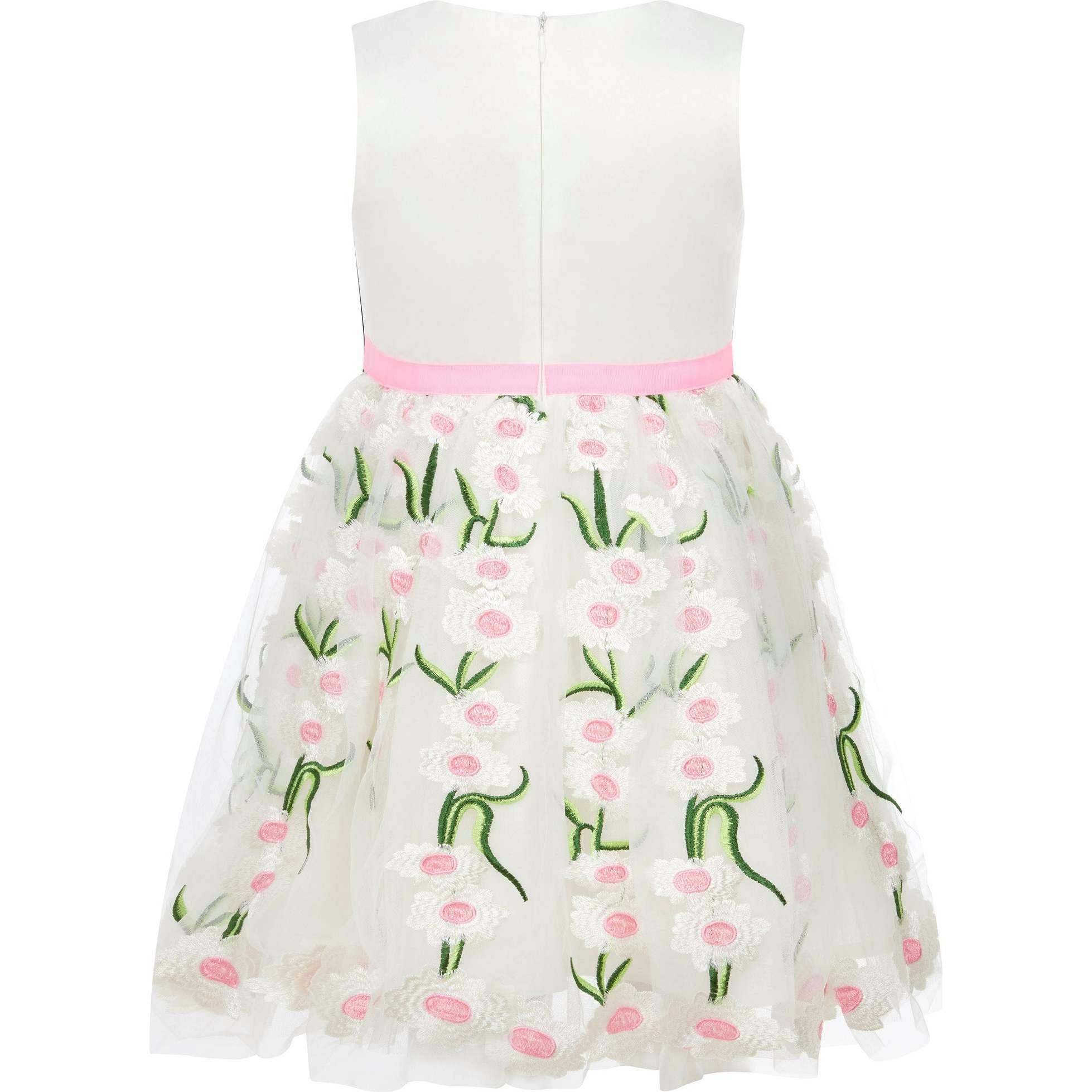 Margarita Embroidered Tulle And Satin Occasion Party Dress