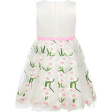 Margarita Embroidered Tulle And Satin Occasion Party Dress
