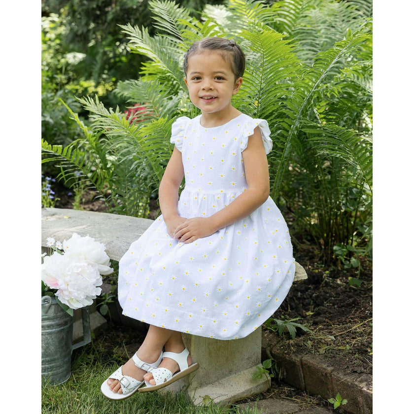 Embroidered Daisy Dress