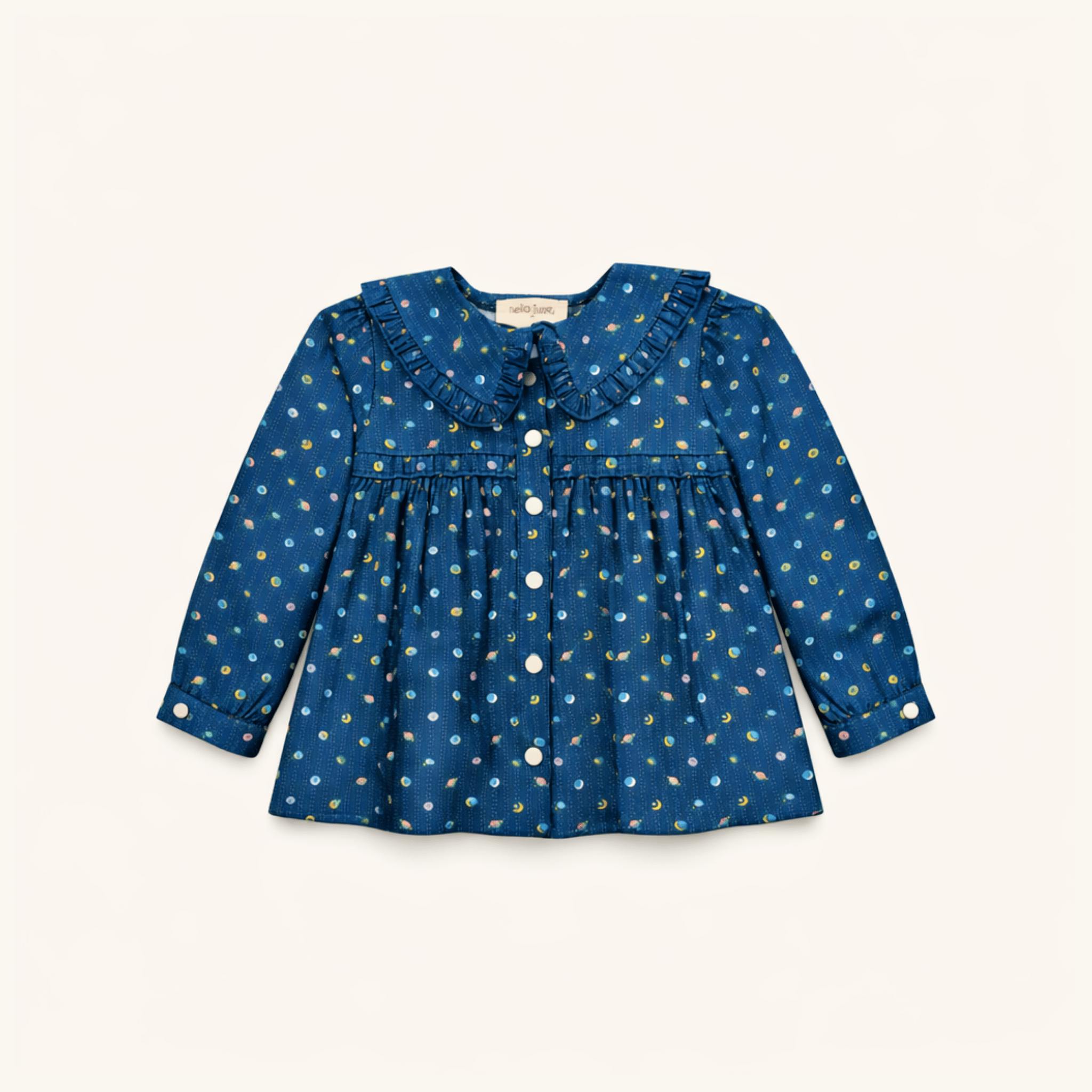 Ruffle Trim Blouse