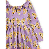Ruffle Collar Ballet Dress, Purple