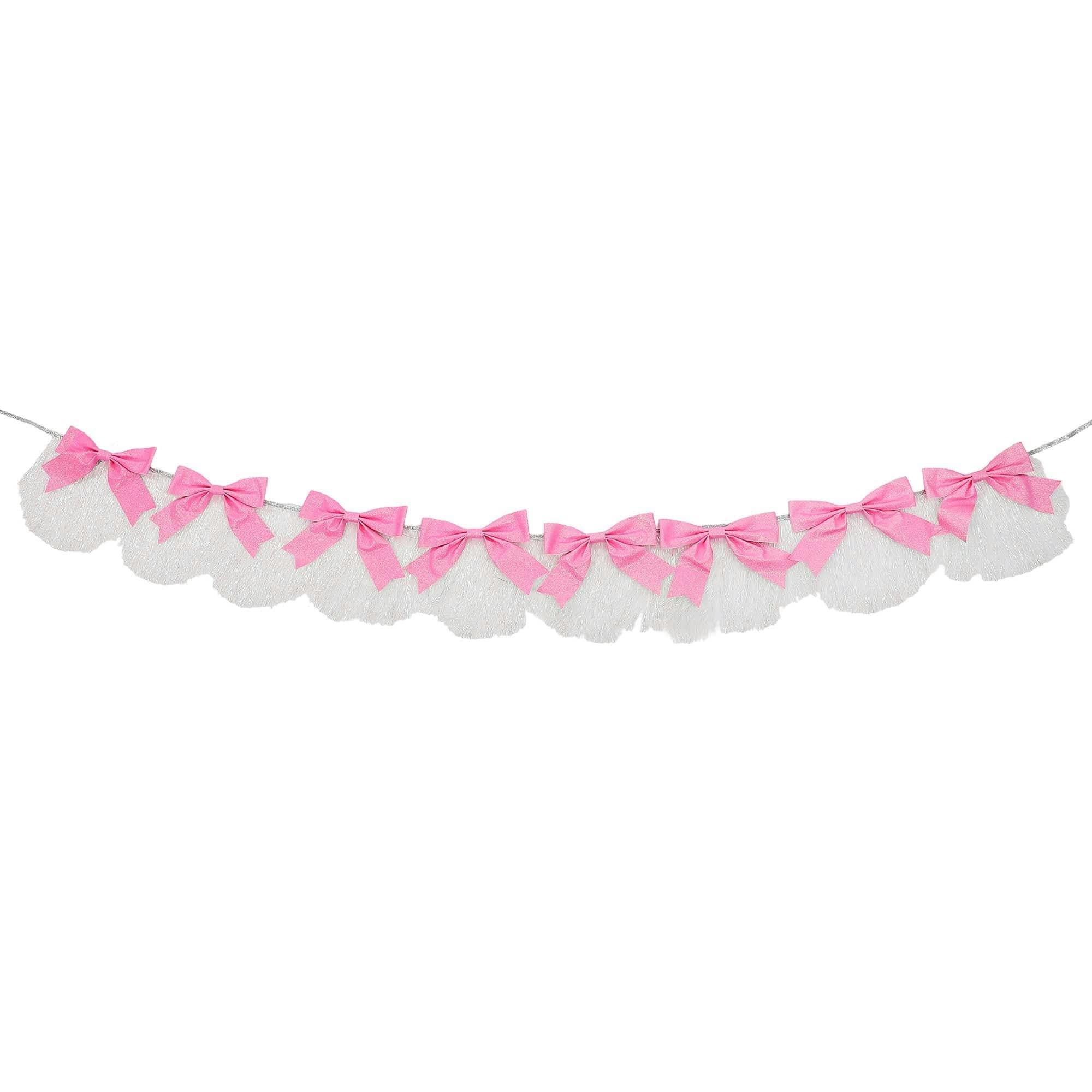 Beautiful Bows Reusable Glitter Fringe Garland – 80-Inch