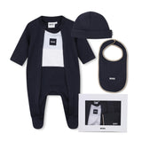 Navy Logo Baby Pyjama Set