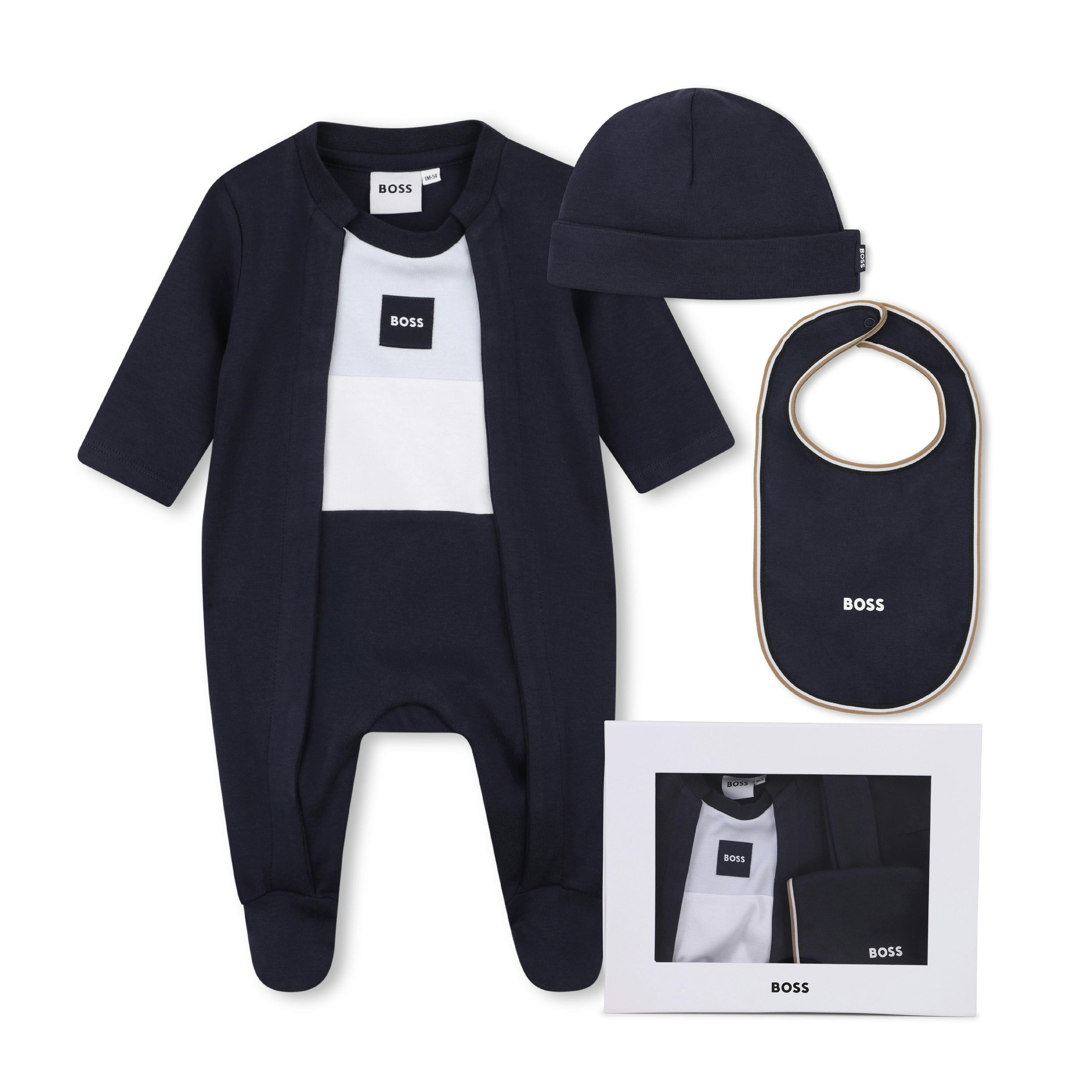 Navy Logo Baby Pyjama Set