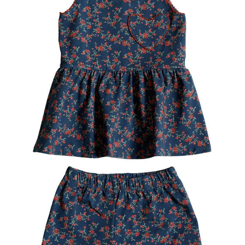 Mini Blair Set in Midnight Vibrant Chintz