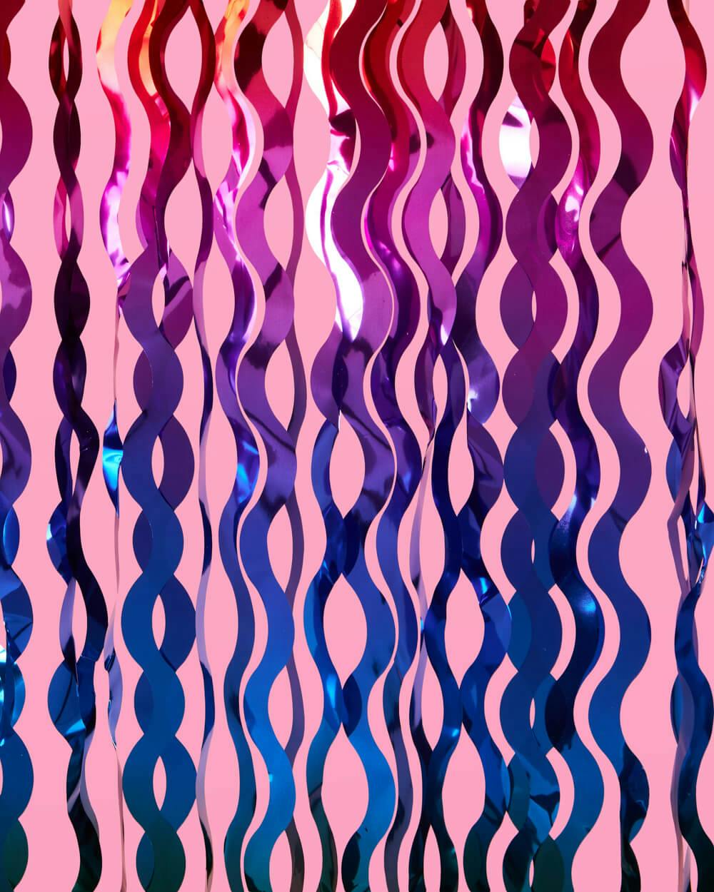 Rain On Me Curtain - wavy foil curtain