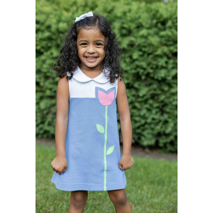 Pique Knit Dress With Tulip
