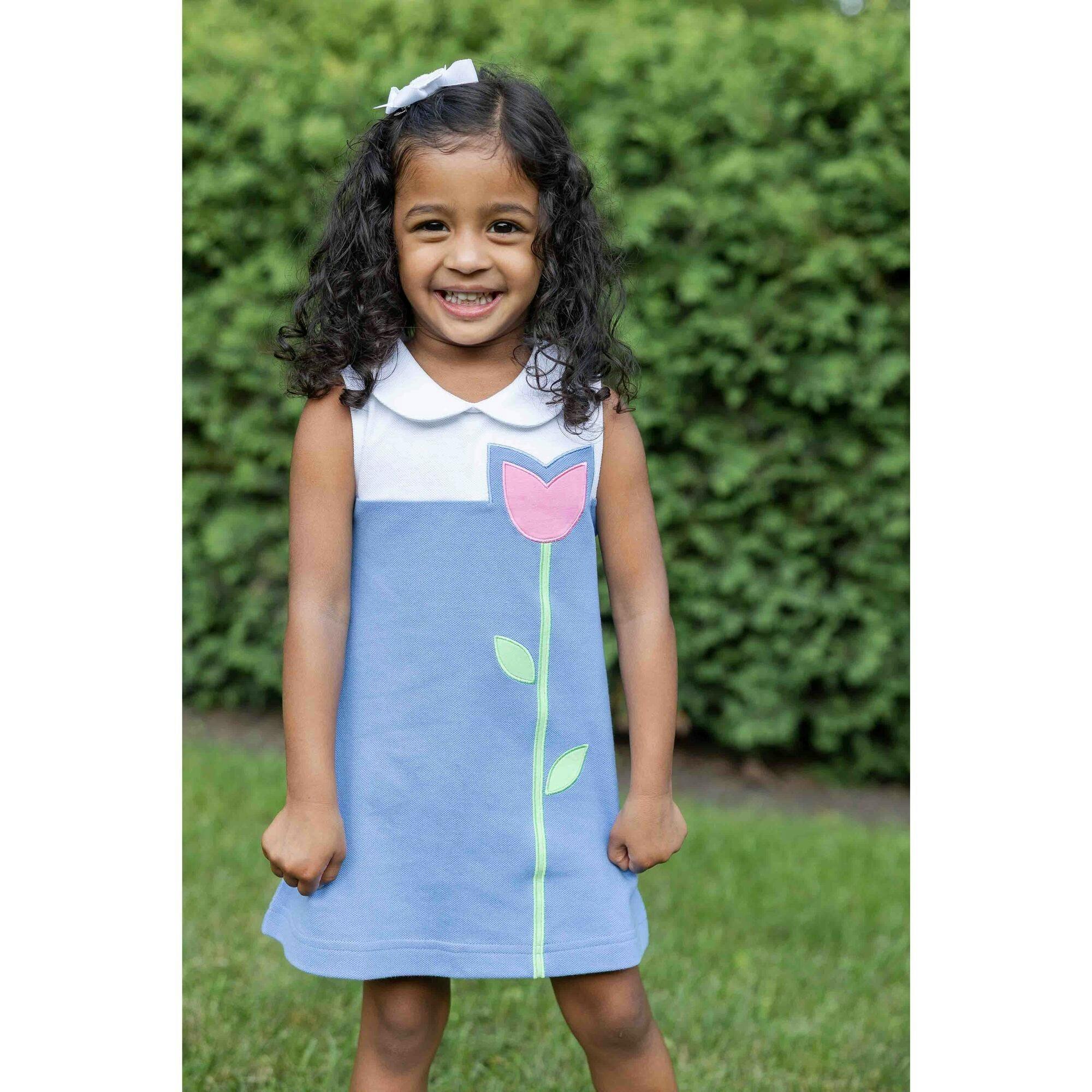 Pique Knit Dress With Tulip