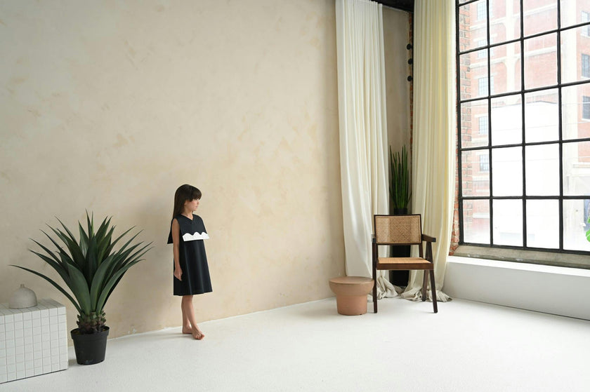 Lucy dress (black/off-white)