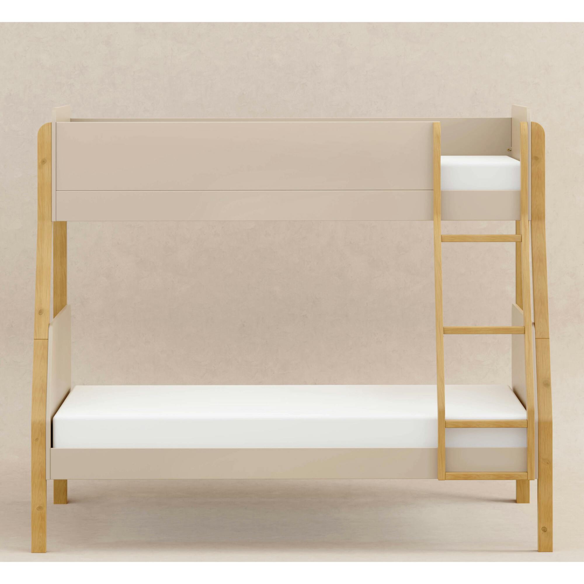 TipToe Twin-Over-Full Bunk Bed In Taupe And