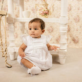 White Voile & Lace Princess Wedding Dress