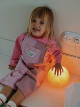 children's short dungaree - watermelon stripes