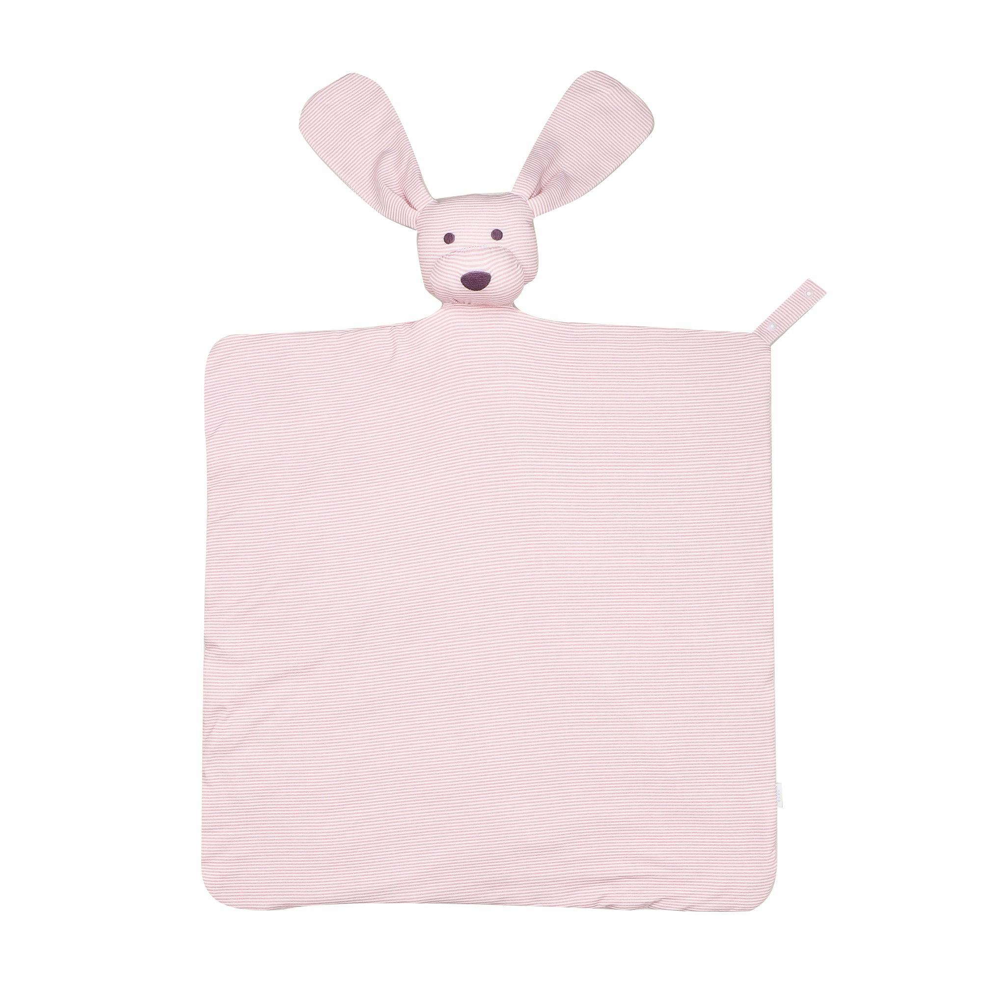 Pink Mini-Stripe Dog Lovey Blanket