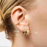 Huggie Hoop Earrings - Suzanne