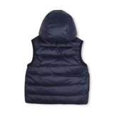 Pale Blue Reversible Hooded Vest