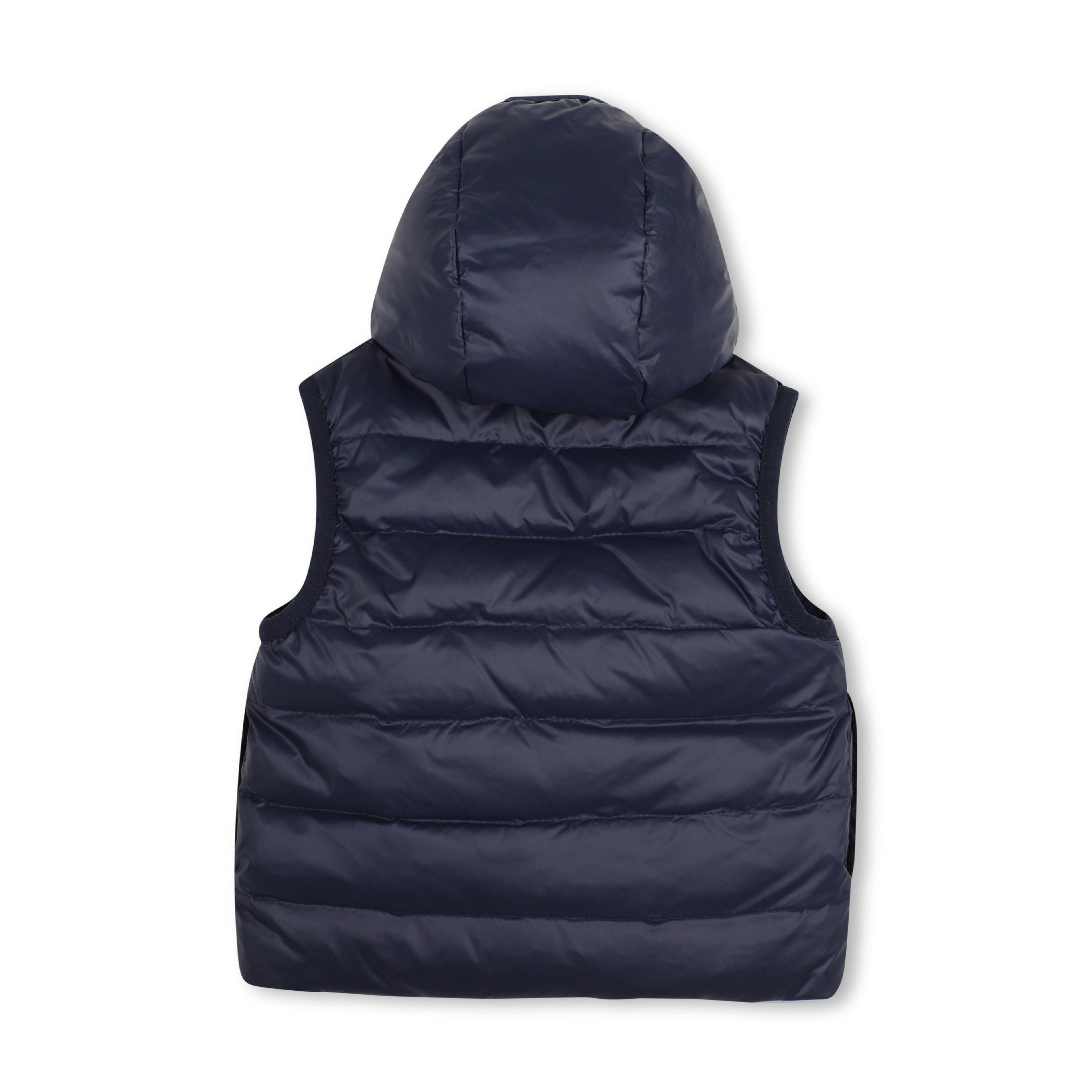 Pale Blue Reversible Hooded Vest