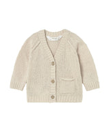 Beige Knitted Baby Cardigan