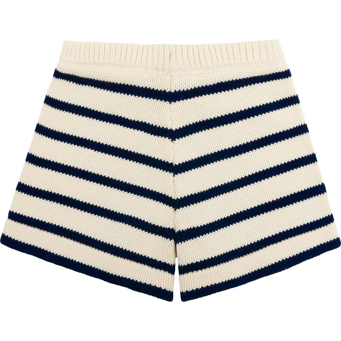 Unisex Breton Stripe Knit Short