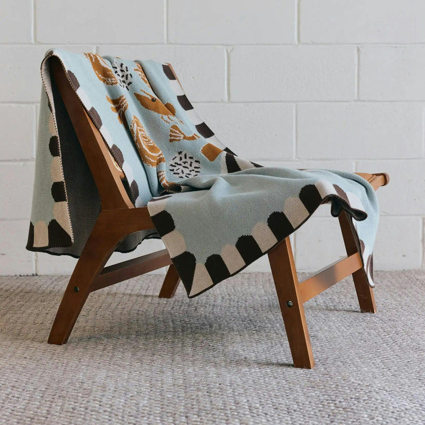 Le Bouquet Knit Blanket