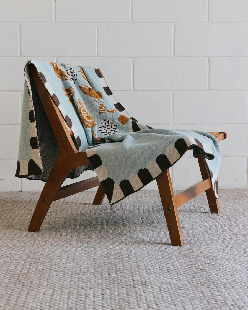 Le Bouquet Knit Blanket