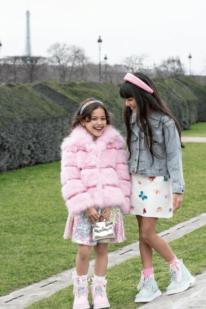 Cotton Candy Gem Faux Fur