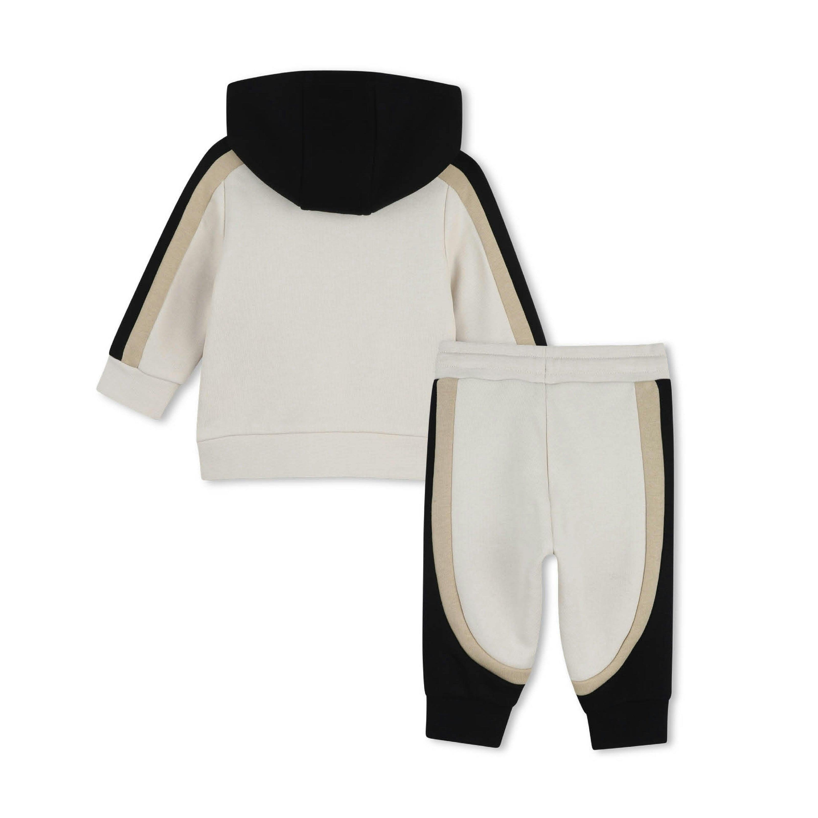 Beige & Black Panel Tracksuit
