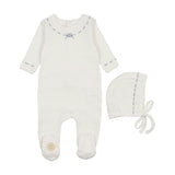 Soft Stitches Footie & Hat Set