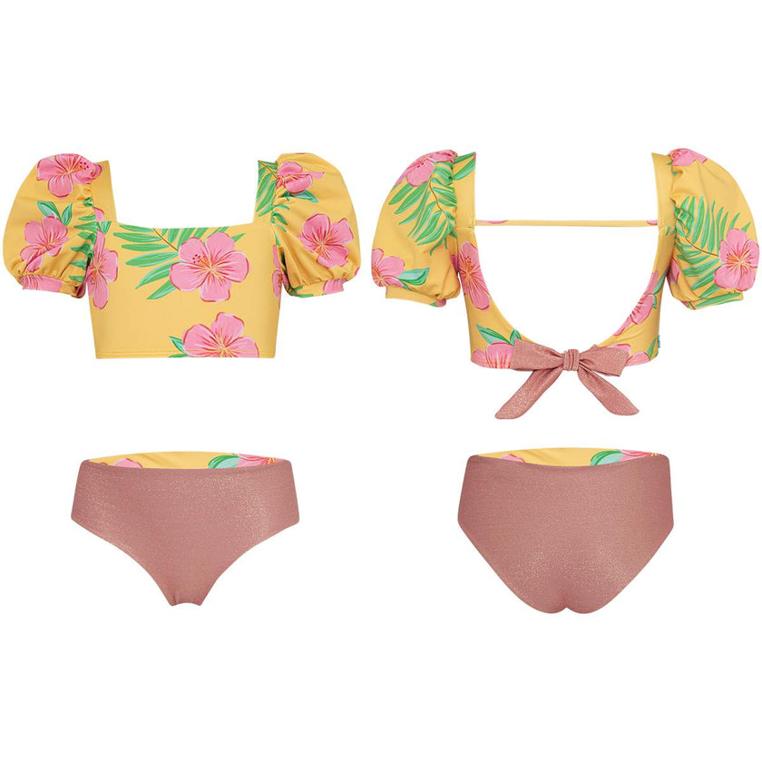 HIBISCUS AMARILLO - BUBBLE BIKINI