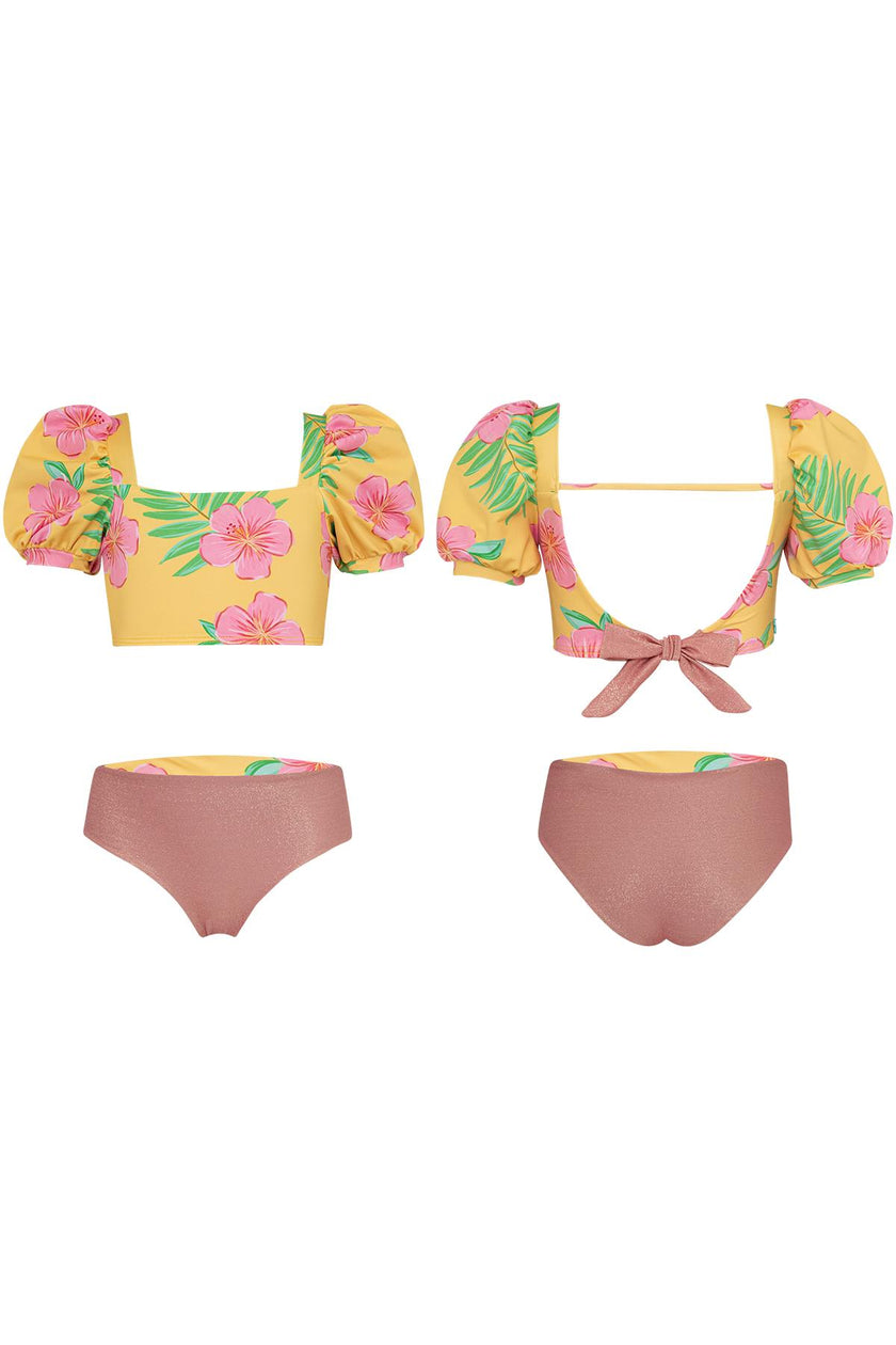 HIBISCUS AMARILLO - BUBBLE BIKINI